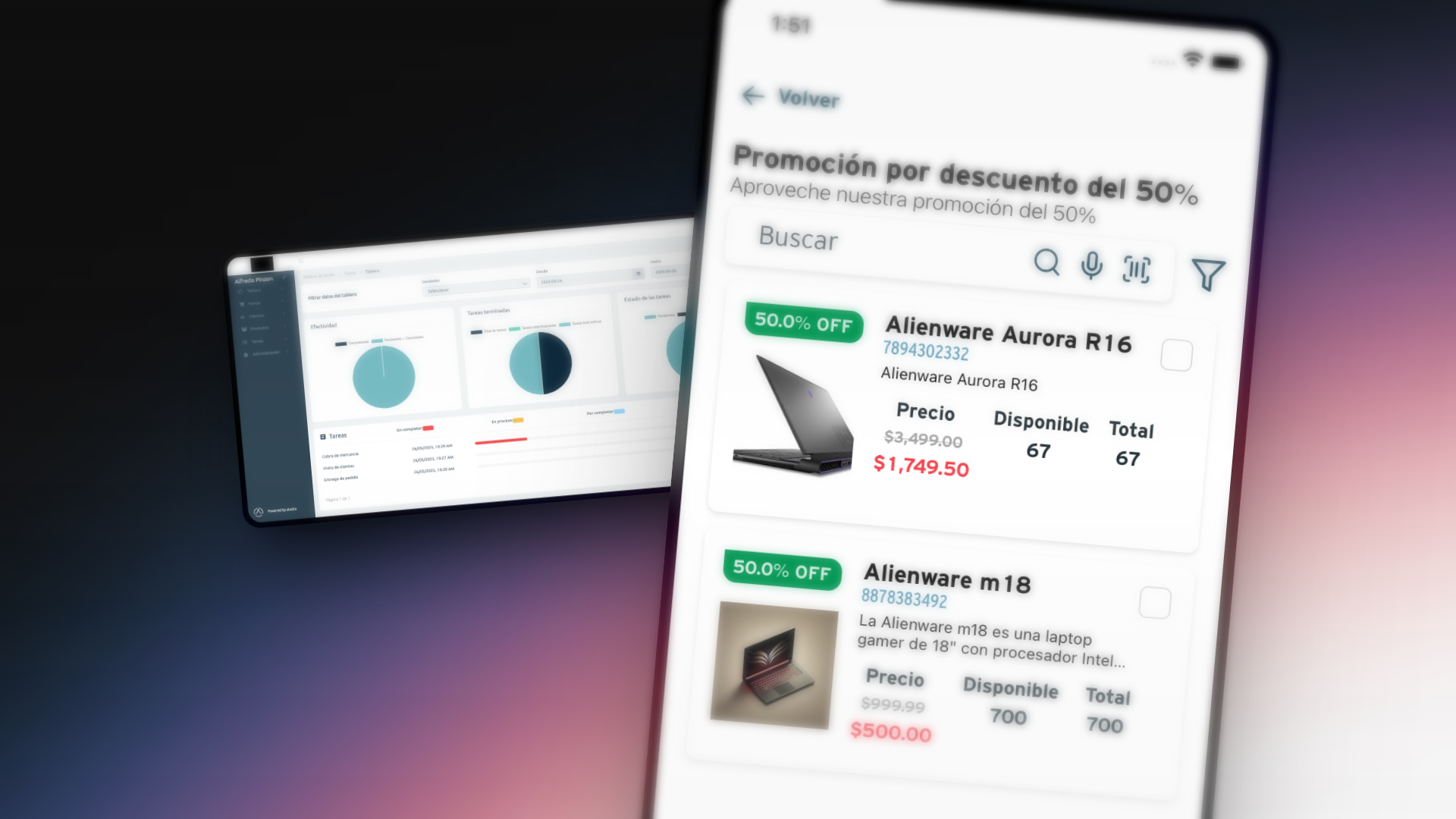 Dashboard administrativo